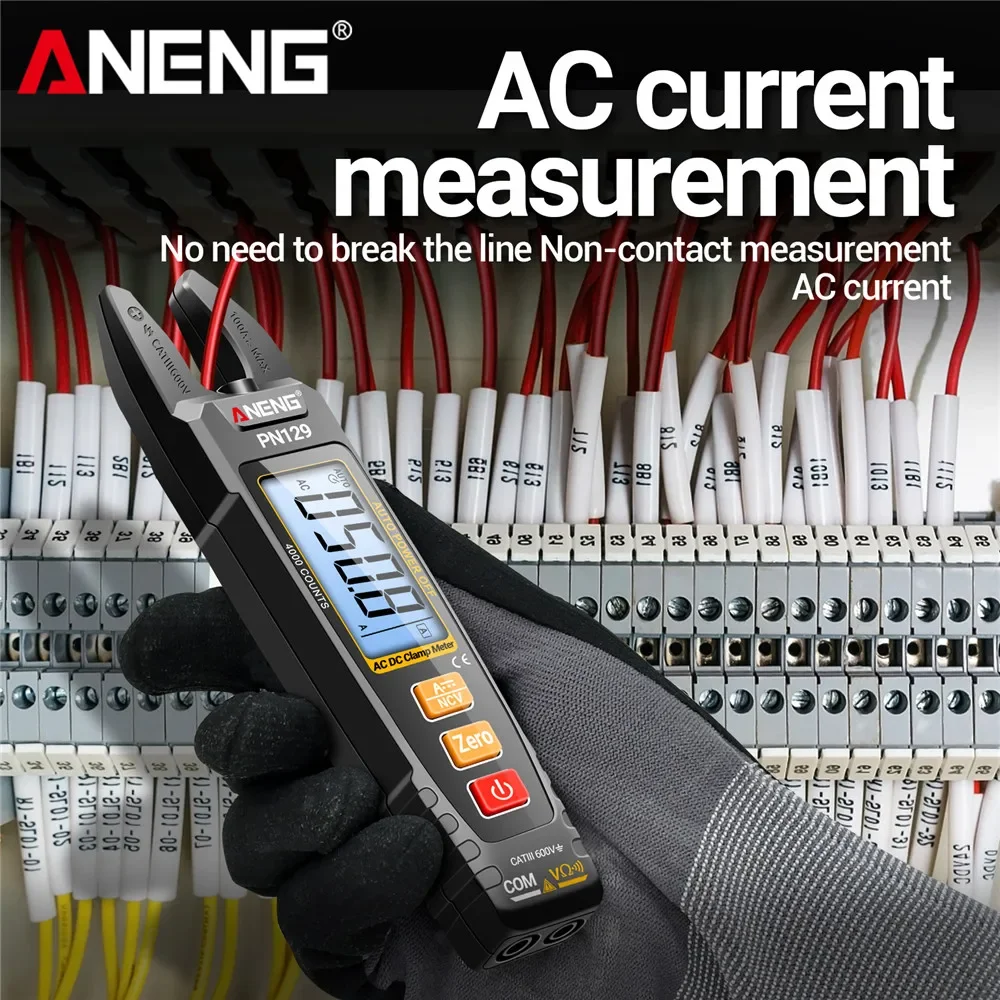 Multímetro Digital inteligente, medidor de abrazadera, 4000 recuentos, voltaje CA/CC, corriente, capacitancia portátil, resistencia, herramientas de detección NCV - imagen 3