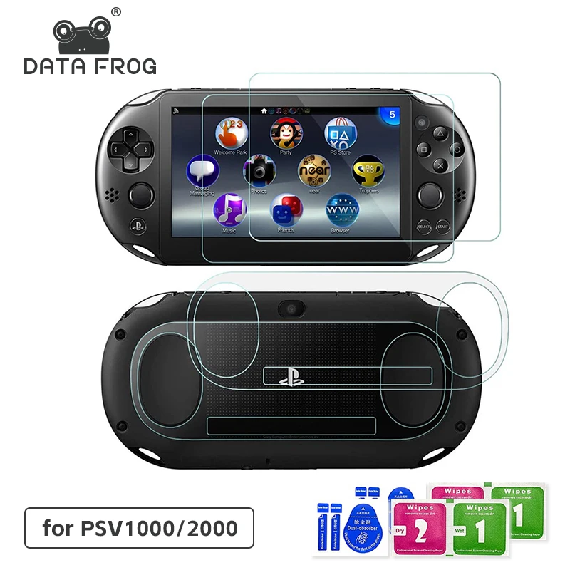 Protector de pantalla DATA FROG para Sony PSV 1000 PS Vita, cubierta de vidrio templado transparente Full HD para PSV 2000, película protectora