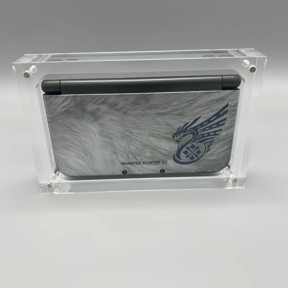 Protector de caja de acrílico transparente para Nintendo, estuche de exposición transparente para consola 3dsxl/3dsll