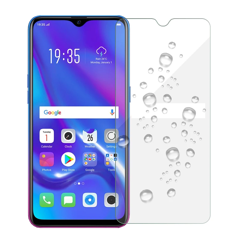 Protector de pantalla de vidrio templado para OPPO A1k A5 A9 2020 A5s Realme 3 5 5i Pro XT Reno 2 Ace película protectora a prueba de explosiones - imagen 4