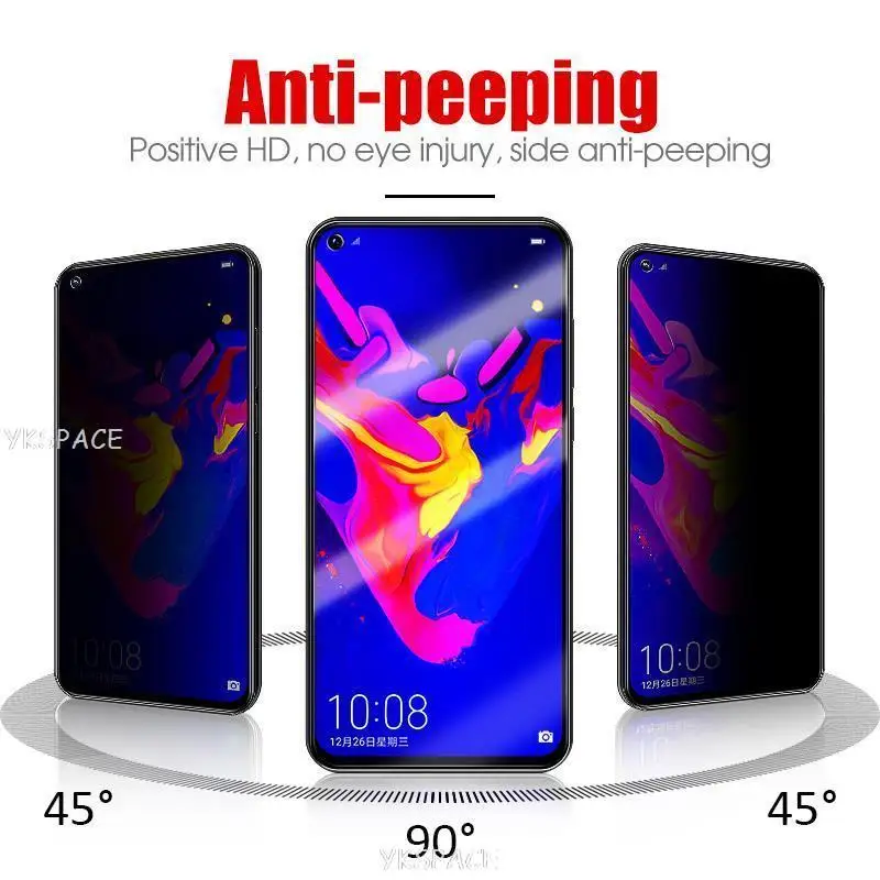 2 uds Protector de pantalla de privacidad para Samsung Galaxy A02 A02S A22 A32 A42 A52 A52S A72 A82 5G película de vidrio templado antiespía - imagen 5