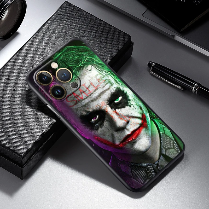 T-The J-Jokers Art Fashion para iPhone 15 14 13 12 11 XS XR X 8 7 SE Pro Max Plus Mini funda negra para teléfono - imagen 5