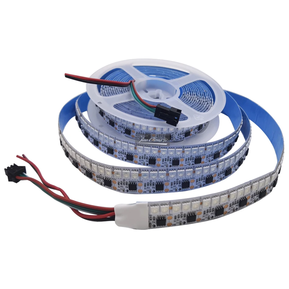 Tira de luces LED RGB 1903 IC WS2811, cinta de luz rgb flexible a todo color, 5m, 180LEDs/m, CC de 12V, direccionable, Digital Dream - imagen 5