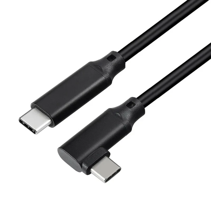 Cable curvo USB 3,1 tipo C macho a macho, 5M, PD 5A, 4K @ 60Hz, 10gbps, USB-C Gen 2, para Macbook Pro, Nintendo Oculus Quest 1, 2 VR - imagen 2