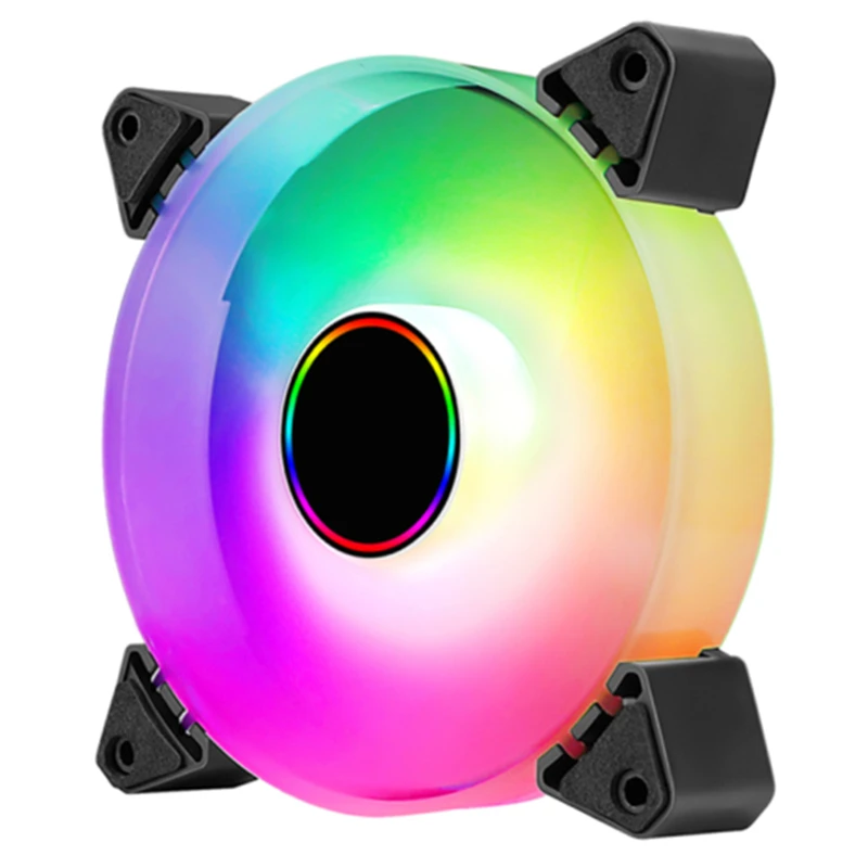 Ventilador Rgb de 6 pines y 120mm para chasis de ordenador, refrigeración Ultra silenciosa, CC de 12V, refrigerado por aire, fácil de instalar y redefinir tu estilo de Host - imagen 5