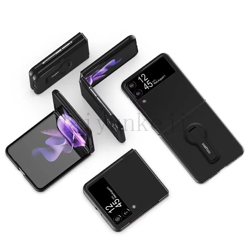 Funda de teléfono para Samsung Z Flip ZFlip 4, 3, 5, 6, w23, funda rígida plegable con soporte para Galaxy ZFlip3, ZFlip4, ZFlip5, Zflip6 - imagen 2