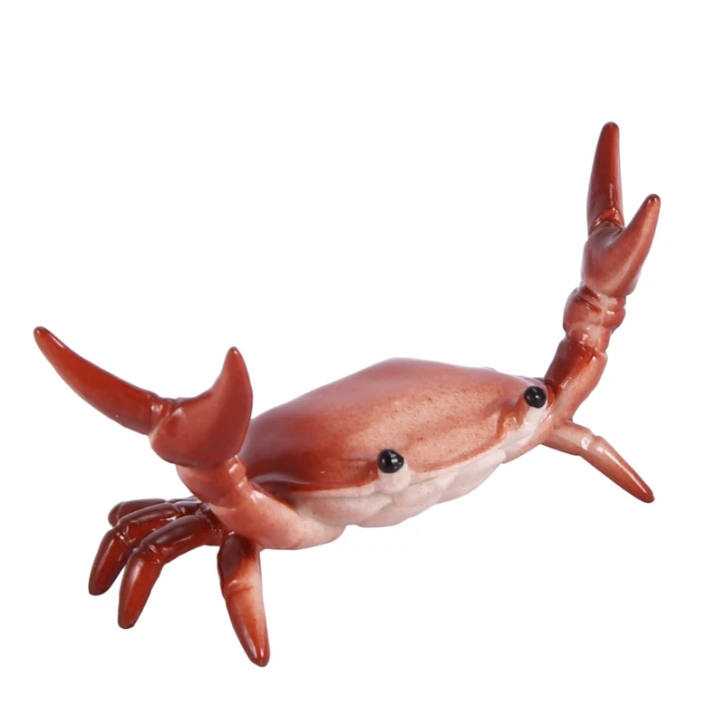 Portalápices de cangrejo japonés, creativo, lindo, levantamiento de pesas, soporte de cangrejo, estante de almacenamiento, papelería de regalo, nuevo, 4 Uds. - imagen 3