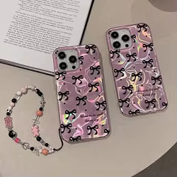 Funda OPPO con Cadena y Lazo Mariposa para A96/A54/A94