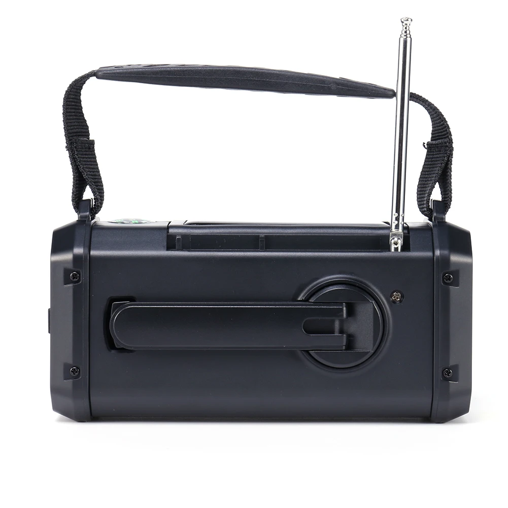 Radio meteorológica AM FM con energía Solar, alarma SOS, carga tipo C, Radio meteorológica de emergencia con linterna LED, lámpara de lectura para exteriores - imagen 3