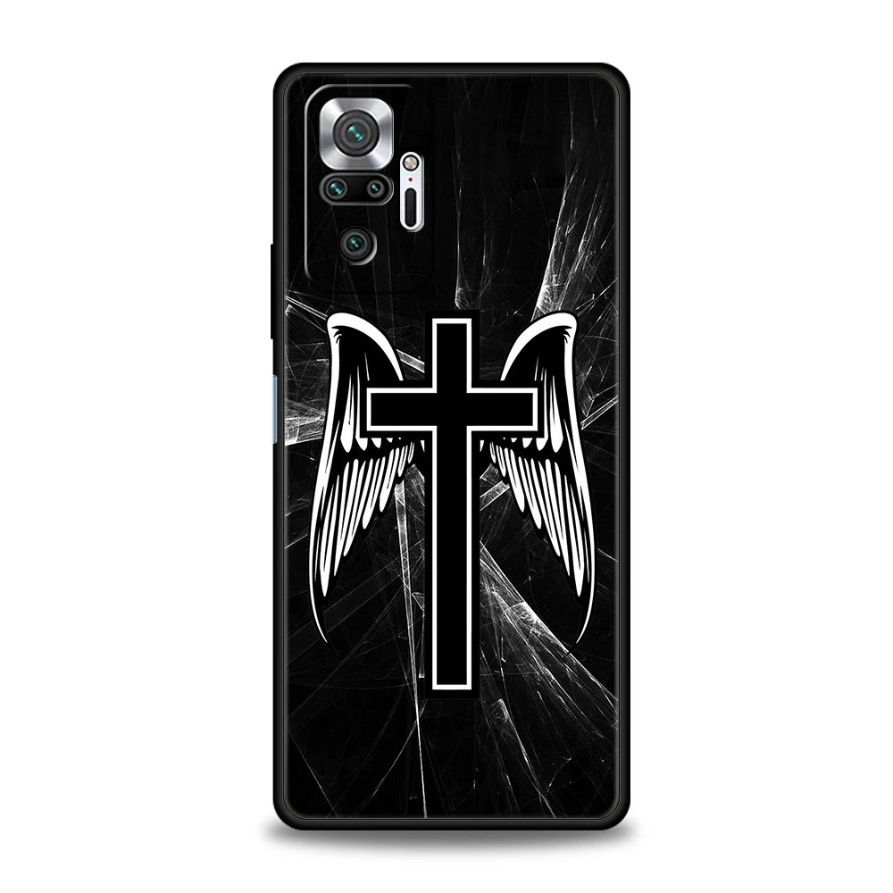 Funda de teléfono con cruz cristiana de Jesucristo de la Biblia para Xiaomi Redmi Note 14 5G 13 12 10 11 Pro Plus 4G 14C 13C 12C 10C 9C TPU - imagen 5