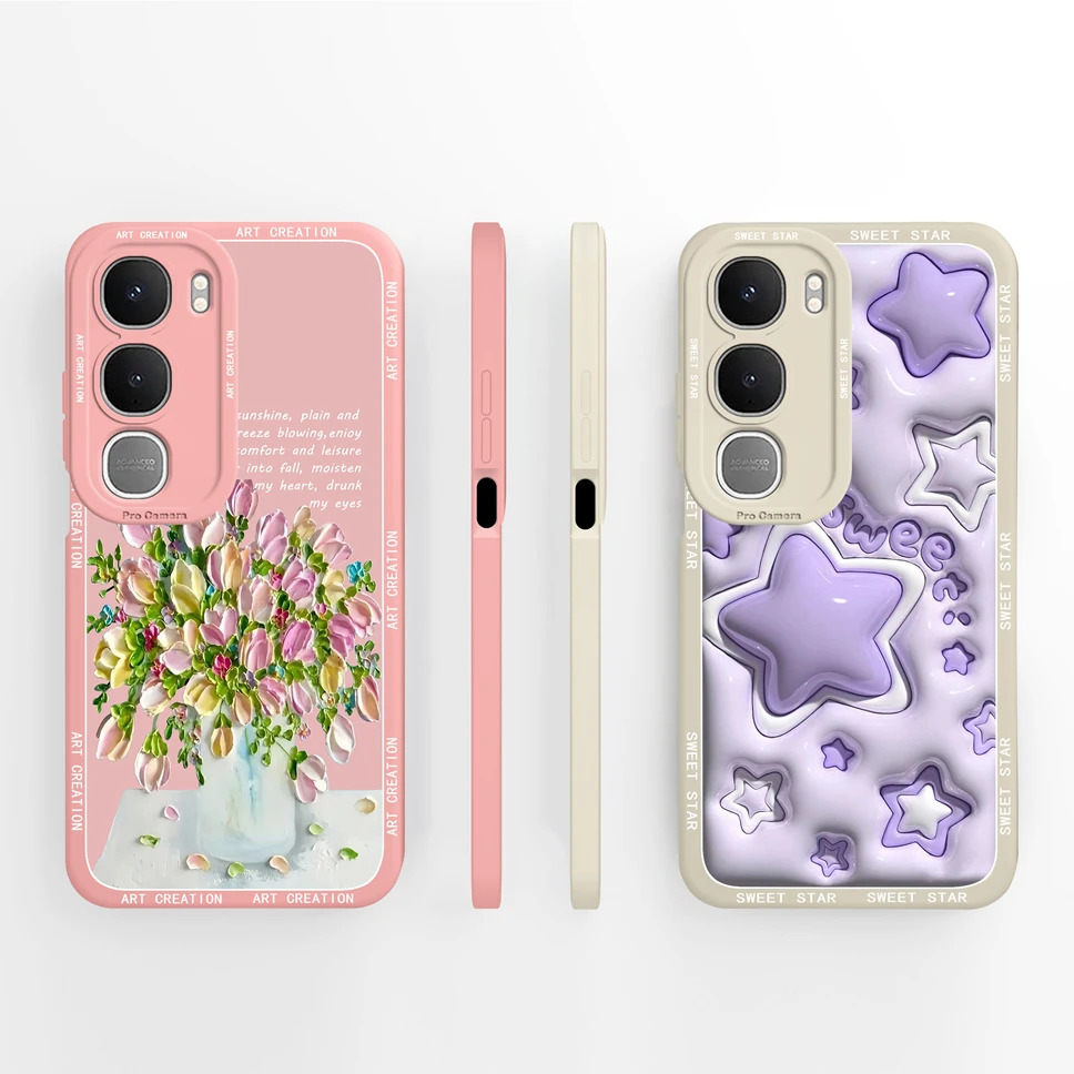 Funda ligera de cobertura completa para Vivo Y31 Pro Y21D, carcasa de teléfono de silicona líquida suave con dibujos animados de astronauta encantador para VivoY31 - imagen 3