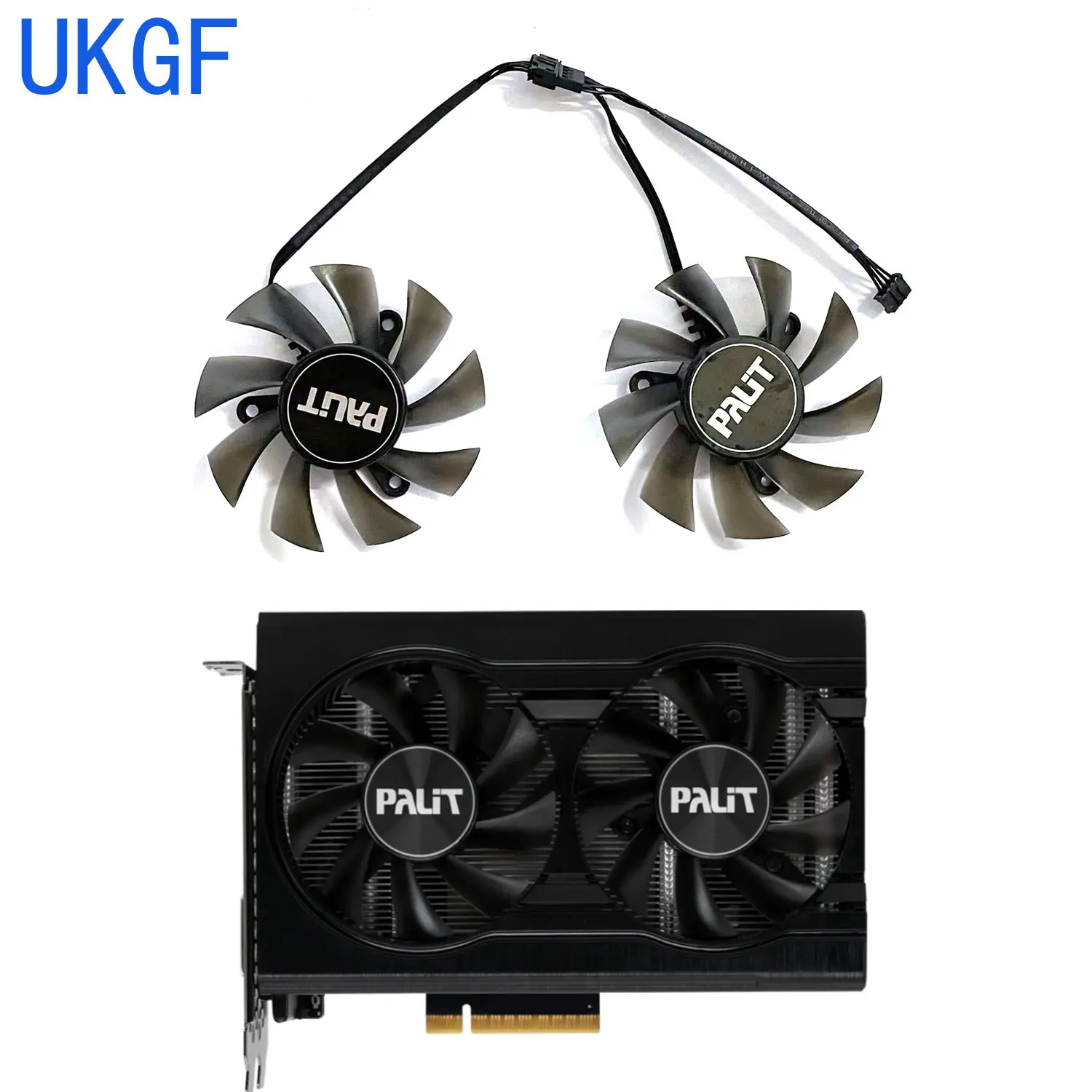 Nuevo ventilador GPU 75MM 4PIN TH8015S2H-PAB03 FD8015U12S RTX3050 para tarjeta gráfica dual OC Palit GeForce RTX3050