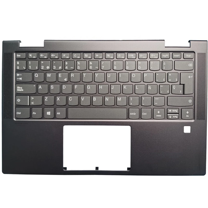 Teclado español para Lenovo Yoga C740-14 SP, diseño con reposamanos, funda superior, nuevo - imagen 4