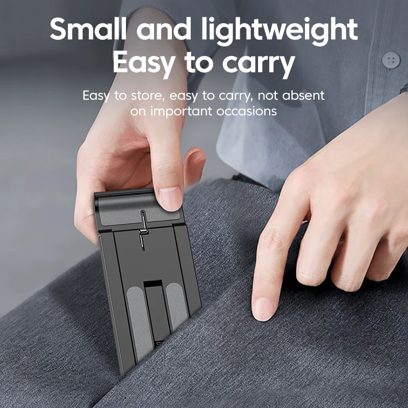 Soporte de escritorio portátil, Mini soporte plegable para teléfono móvil para iPhone 16, iPad Air, Xiaomi, Huawei, soporte de escritorio portátil - imagen 2
