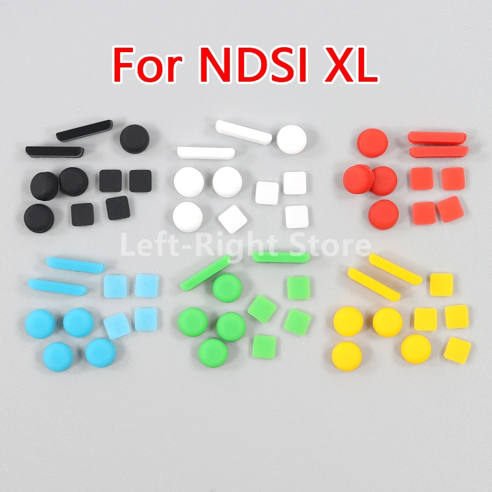 3 juegos de repuesto para NDSi XL, cubierta de tornillos de pantalla LCD superior, tapón de goma para tornillo de consola DSIXL LL, cubierta de pies de goma