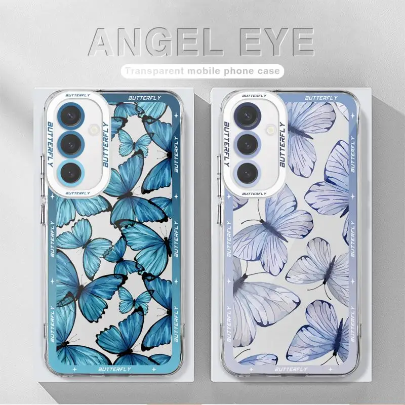 Funda de teléfono Art Beautiful Butterfly para Samsung Galaxy A14 A13 A15 A23 4G A34 A33 A53 A25 A24 A54 A73 A35 A55 5G, funda suave transparente - imagen 2