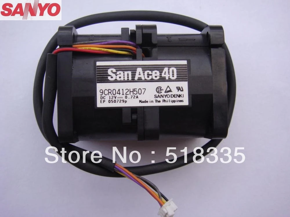 Ventilador de refrigeración de motor dual para Sanyo, 40x40x56MM, 40MM, 4056, 9CR0412H507, 12V, 0.72A - imagen 2