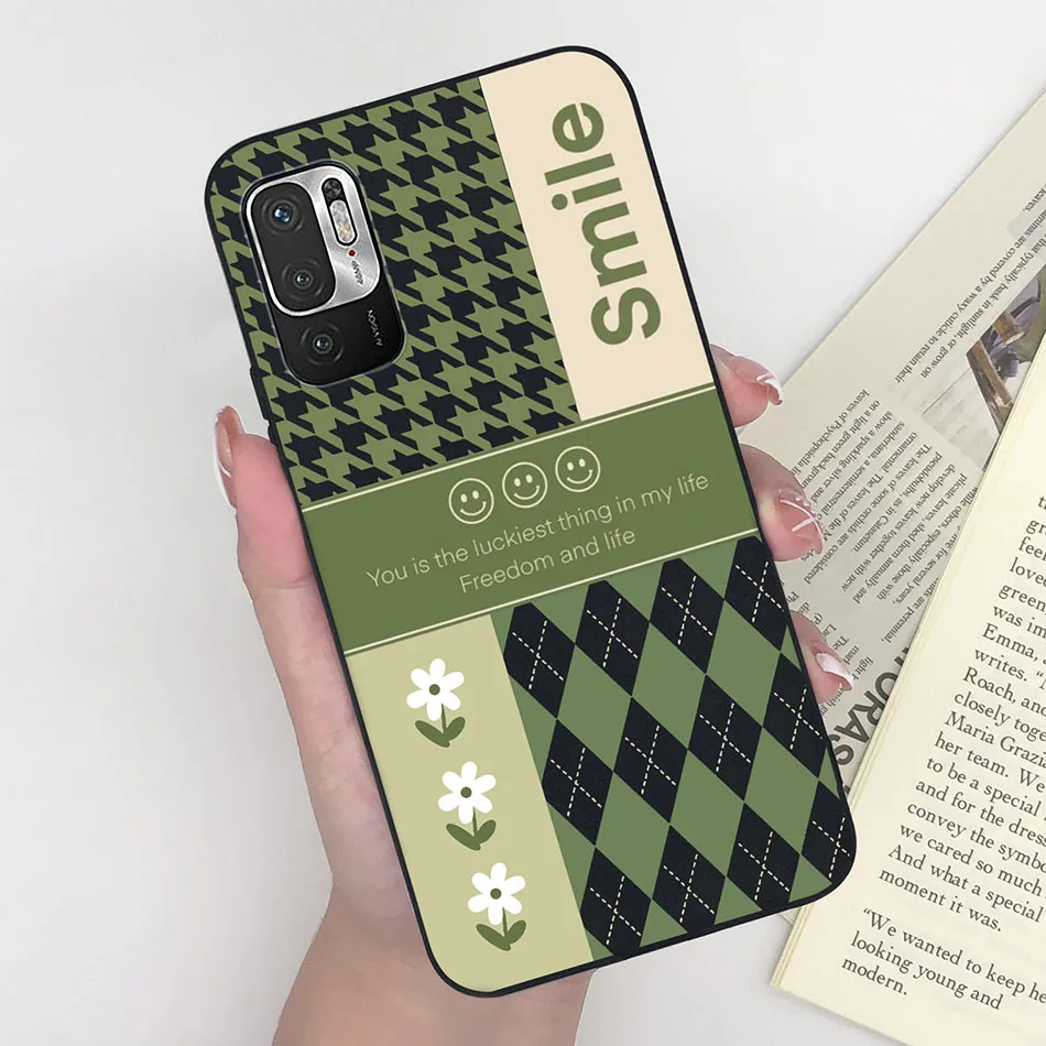 Funda de teléfono para Xiaomi Redmi Note 10 10T 11 SE 5G, carcasa suave protectora de dibujos animados de girasol para Xiaomi Poco M3 Pro 5G Coque - imagen 4