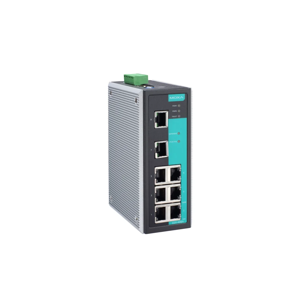 Taiwán MOXA EDS-408A-SS-SC Industrial Ethernet 8 puertos garantía de fibra monomodo por cinco años de carril - imagen 5