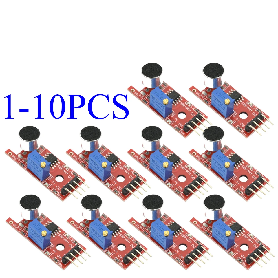 1-10 Uds 37 en 1 kit de accesorios módulo Sensor de micrófono de alta sensibilidad KY-037