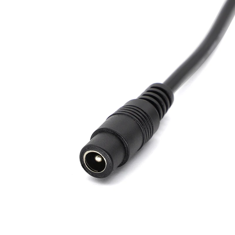 1 Uds CCTV DC enchufe de alimentación 5,5mm x 2,5mm macho ángulo recto a 5,5mm x 2,1mm adaptador hembra Cable adaptador de extensión para LED - imagen 5