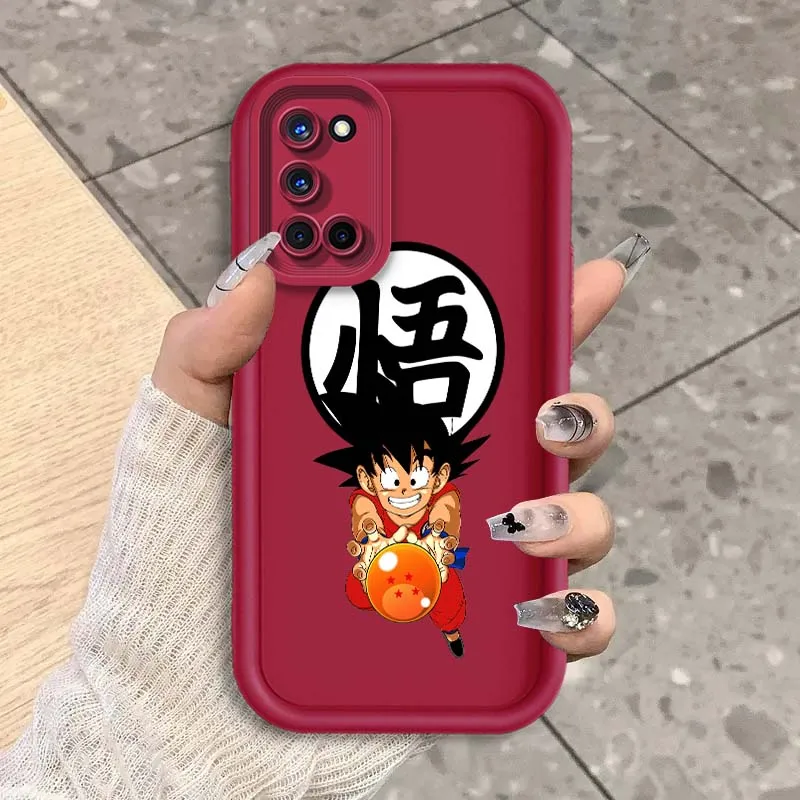 D-Dragon Ball lindo Goku para OPPO A96 A95 A92 A77 A74 A73 A72 A58 A57 A55 A54 A53 A52 funda de teléfono con escalera ocular - imagen 5