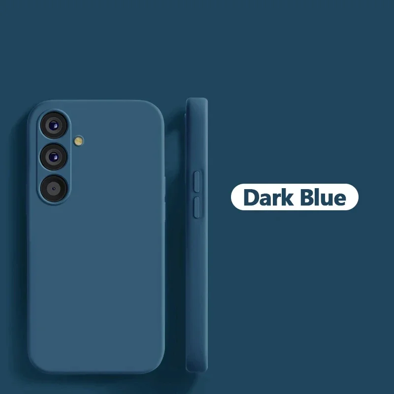 Funda de teléfono de silicona líquida suave para Samsung Galaxy A55 A35 A15 A54 A34 A14 A53 A52s A52 5G A12 A25 funda para Samsung A15 - imagen 4