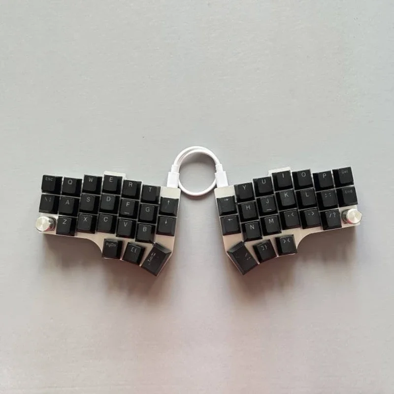 Corne V4se-teclado dividido con cable, personalizado, modo único, intercambio en caliente, RGB, con cable, para VIAL Linux, ergonomía, 9 diseños - imagen 4