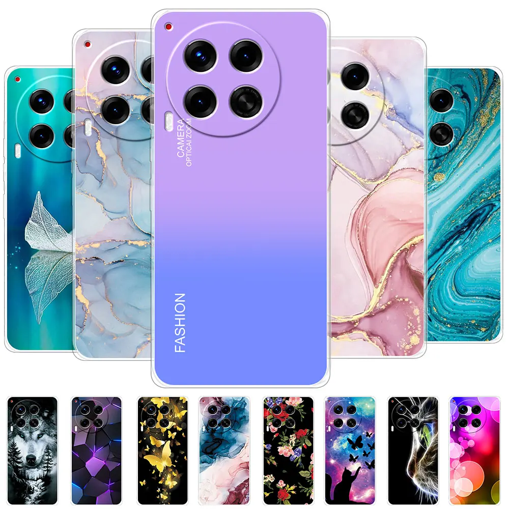Funda trasera para Tecno Camon 30 Pro, carcasa de silicona suave transparente para Tecno Camon 30, 4G, 5G