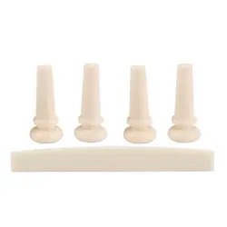 Repuestos para puente de guitarra acústica y bajo color crema