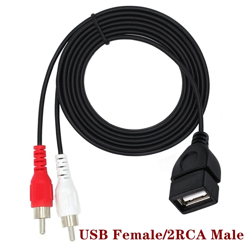 USB Female 2RCA Male