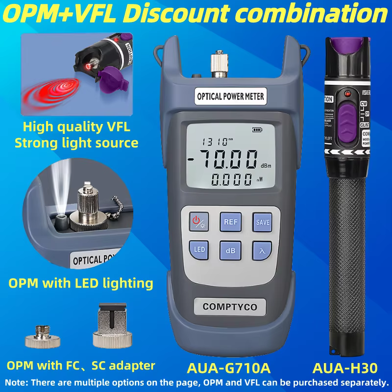Kit de herramientas para prueba de fibra optica FTTH con OPM y VFL - imagen 5