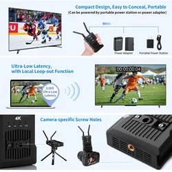 Extensor HDMI SDI Inalámbrico 4K - Kit Transmisor Receptor 200m