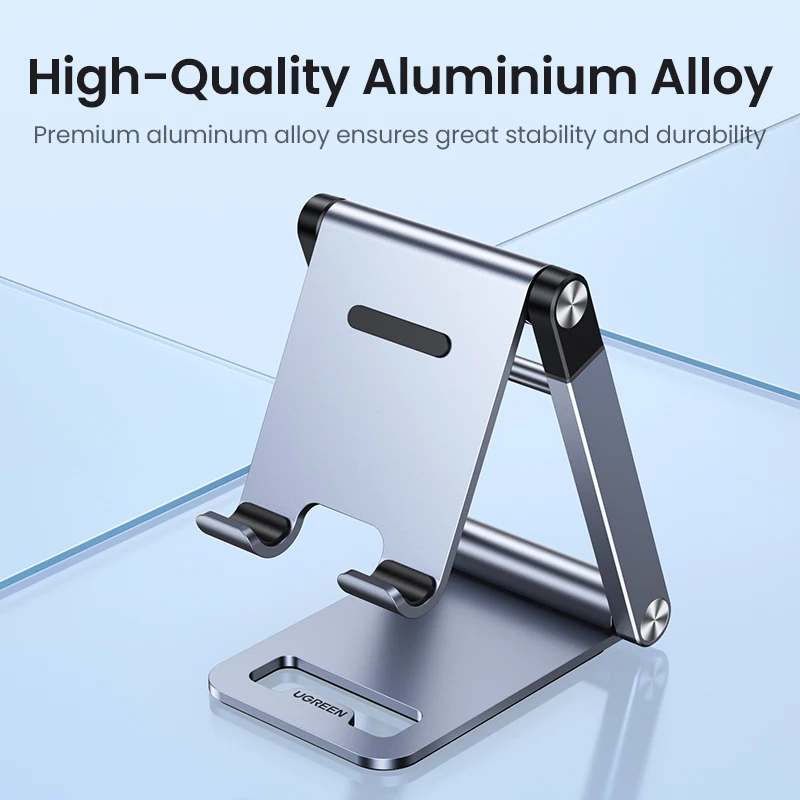 UGREEN-soporte ajustable de aluminio para teléfono móvil, accesorio de escritorio para iPhone 13, 12 Pro Max, tableta - imagen 2