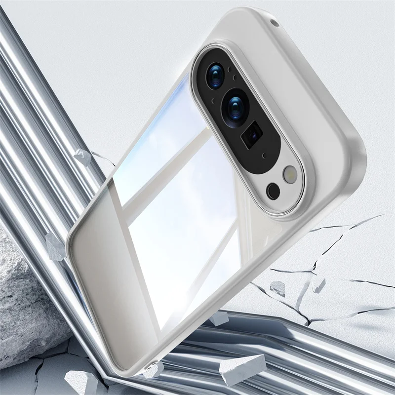 Funda de teléfono Armadura acrílica dura transparente Simple a prueba de golpes para Google Pixel 10 9 Pro XL 8A 9A lente de cámara cubierta trasera protectora - imagen 4