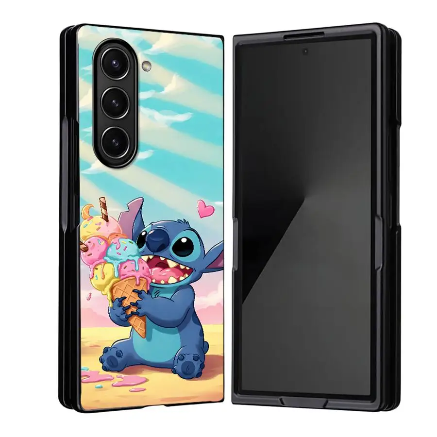 Funda trasera de teléfono para Samsung Galaxy Z Fold 7 6 5 4 3 ZFold3 ZFold4 ZFold5 ZFold6 ZFold7 Disney Stitch - imagen 2