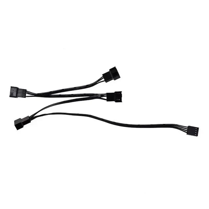 Ventilador PWM de 4 pines, Cable de extensión de 4 vías, ventilador de refrigeración de 3x4 pines/3 pines, Control de velocidad, soporte, ventilador de Control de temperatura inteligente PWM - imagen 5