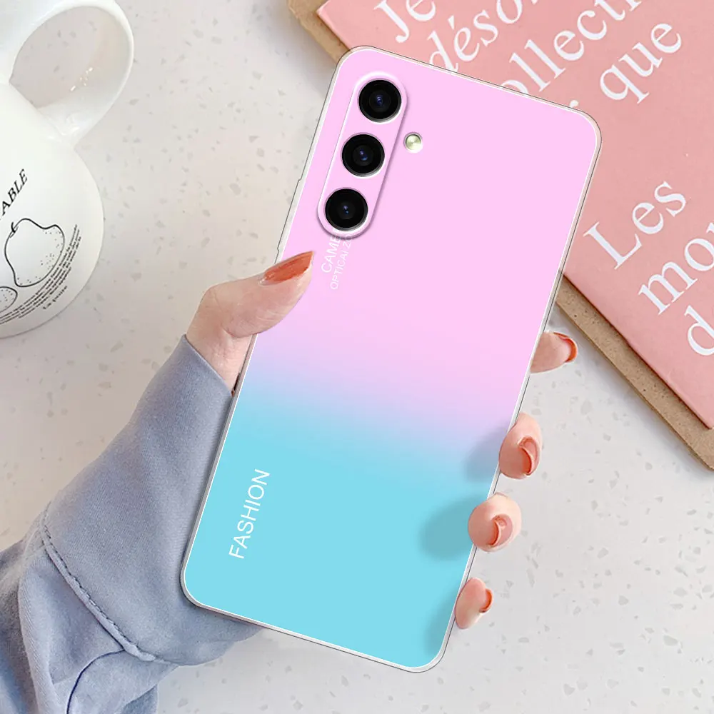 Para Samsung S24 FE Funda para Samsung Galaxy S24 Plus Funda a prueba de golpes Funda de teléfono de silicona suave transparente o Funda de moda Samsung S24 - imagen 5