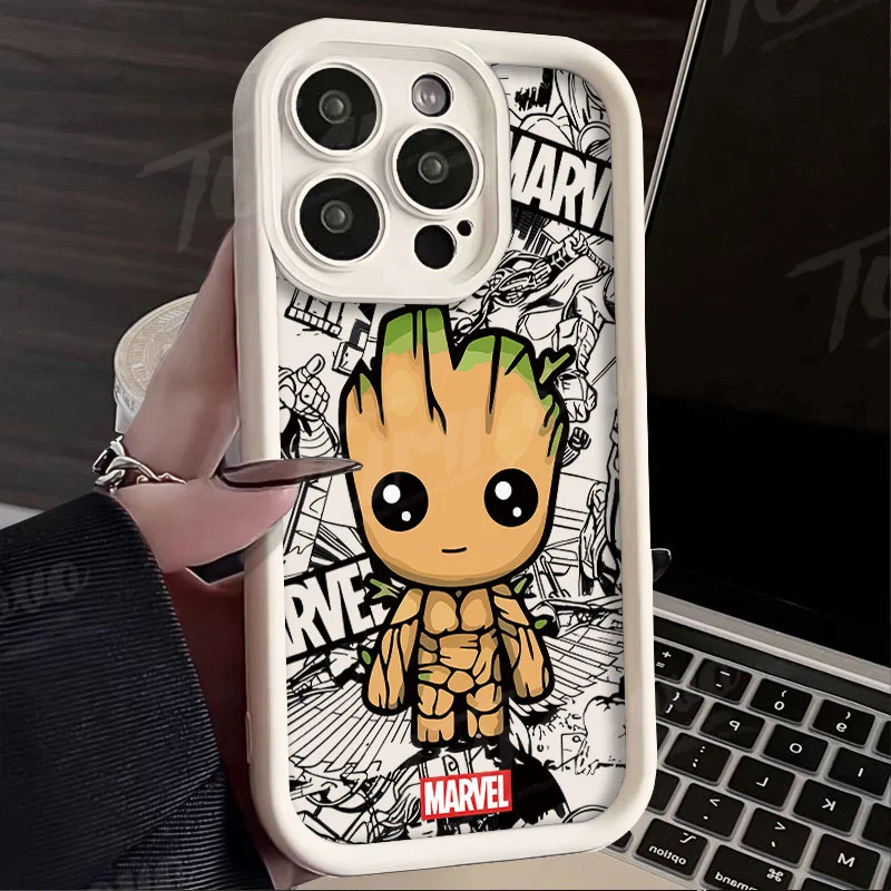 Funda Marvel Groot Pantera Negra para Xiaomi POCO X6 X5 X4 GT X3 NFC F3 F4 F5 F6 M5S C65 M6 Pro 4G 13T 12T 11T 13 12 11 Lite - imagen 2