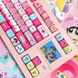 Teclas PBT Flying Girl – Perfil Cherry/MOA Rosa para Teclado Mecánico
