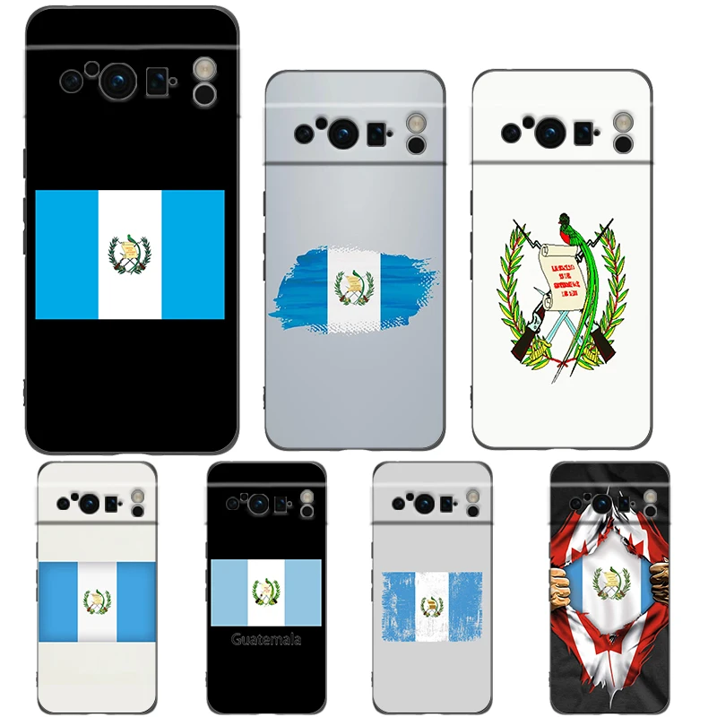 Para Google Pixel 10 Pro funda de teléfono Pixel 9 Pro XL TPU funda Pixel 8 Pro 9A 8A 7A 7 6A 6 Pro funda suave bandera de Guatemala