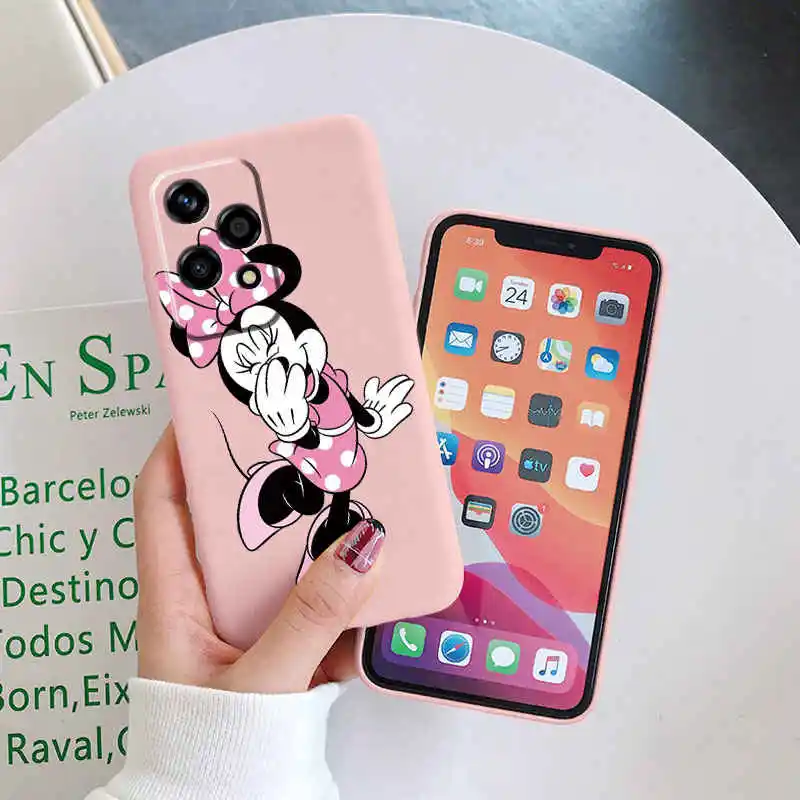 Funda de teléfono Mickey Minnie Pink para Honor 200 Lite, Fundas de silicona suave con dibujos animados de Anime para Honor 200Lite, funda protectora trasera - imagen 5