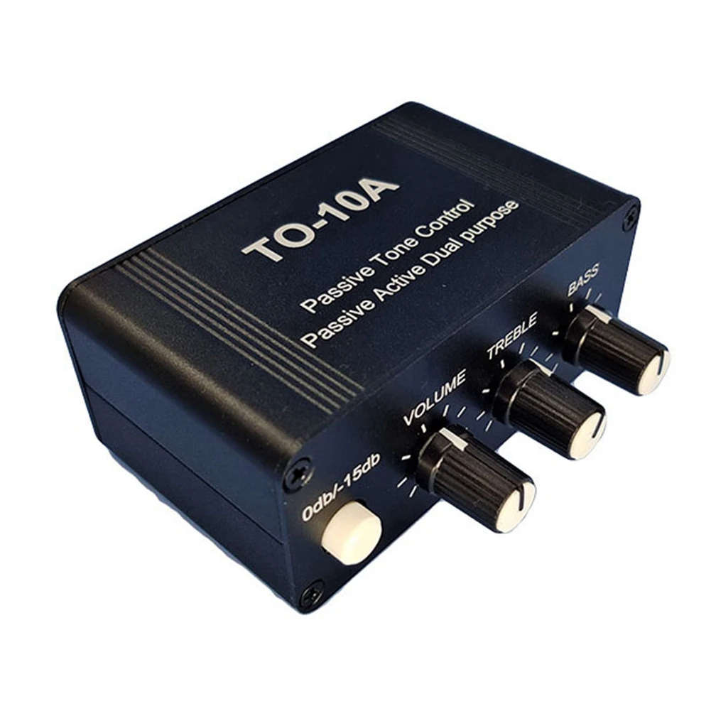 Amplificador de Audio frontal NE5532 Dual OP Amp, preamplificador de tubo estéreo, Control de tono de graves medios, volumen atenuado de doble propósito