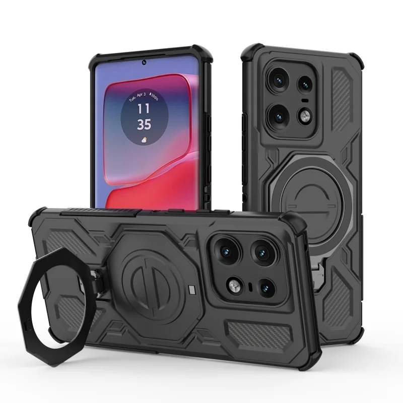 Para Moto Edge 50 Pro funda Motorola Moto Edge 50 Pro Capas parachoques atracción anillo de adsorción soporte Fundas Moto Edge 50 Pro - imagen 4