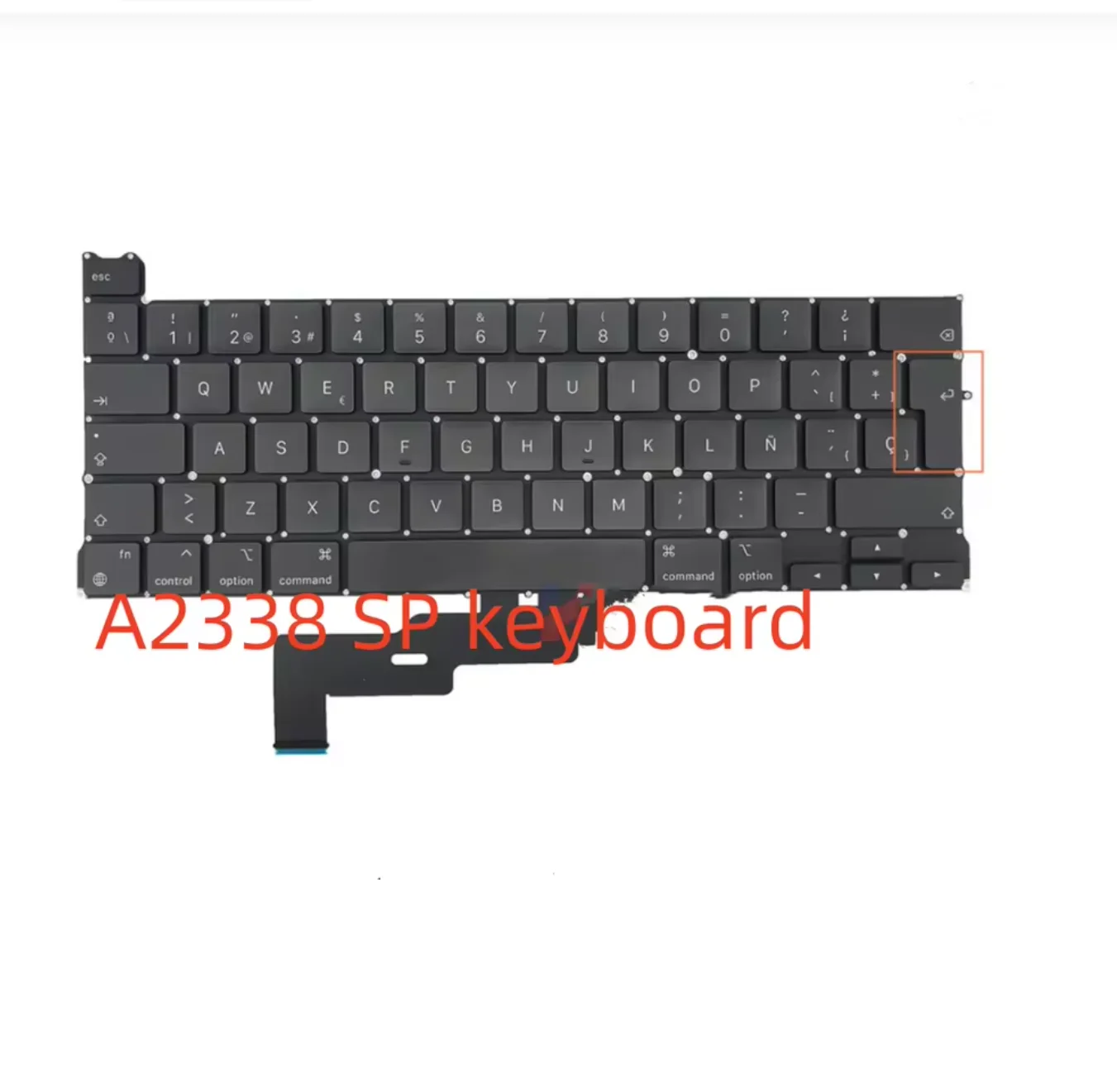 Nuevo teclado para ordenador portátil A2338 para Macbook Pro Retina 13 "M1 M2 A2338 reemplazo de teclado RU UK FR SP IT GR SE diseño 2020 2022 año - imagen 4