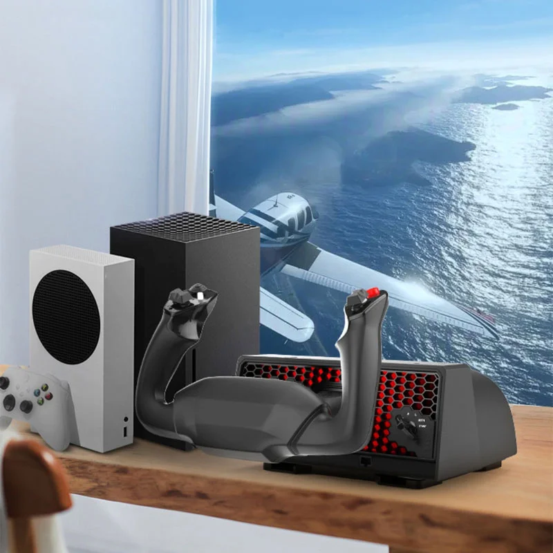 Controlador de vuelo de videojuegos para PC Control de vuelo Alpha Joystick XPC / cuadrante del acelerador para panal - imagen 4