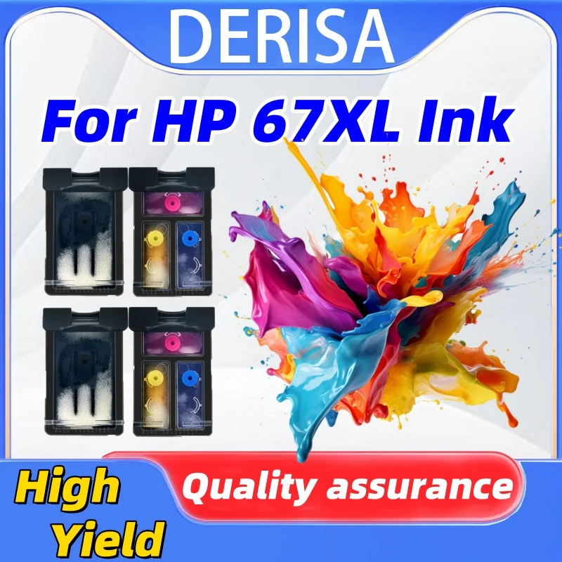 Cartucho de repuesto recargable 67XL para HP 67 hp67 para HP Envy 6010 6012 6020 6022 6030 6055 6075 6078 6410