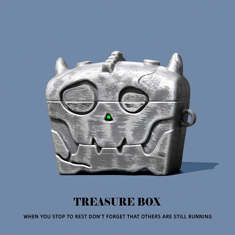 Zeldas Legend Skull Treasure Chest para funda de Airpods 1 2 3 Airpods pro2 auriculares Bluetooth funda protectora Anime juego personalizado