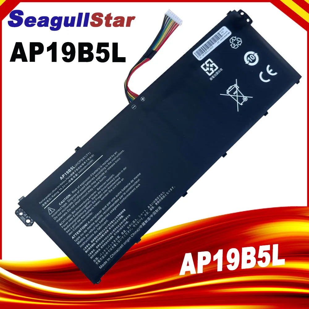 Batería del ordenador portátil AP19B5L para Acer Aspire 5 A515-43 A515-43G A515-52 A515-52G A515-55 Swift 3 SF314-42 SF314-512 TravelMate P2