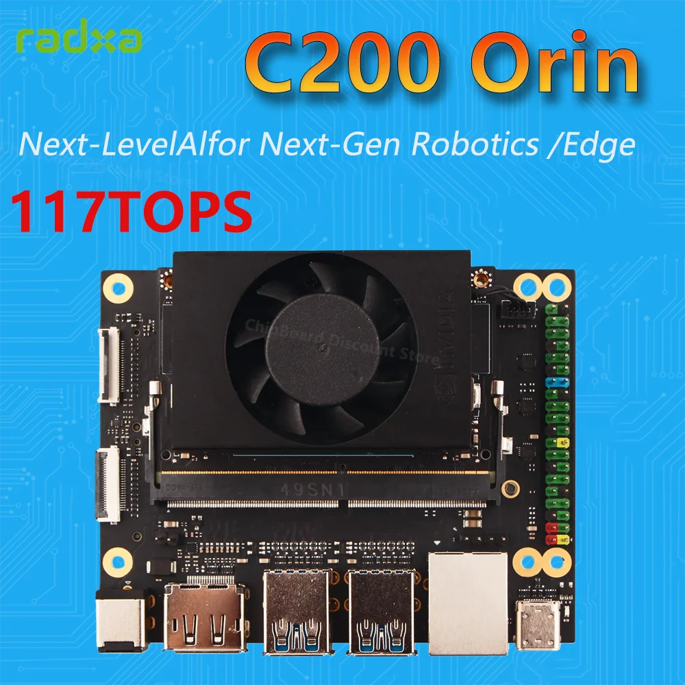 Radxa C200 Orin Developer Kit/Jetson Orin NX 8GB /Super Mode 117 TOPS / Edge AI Nuevo
